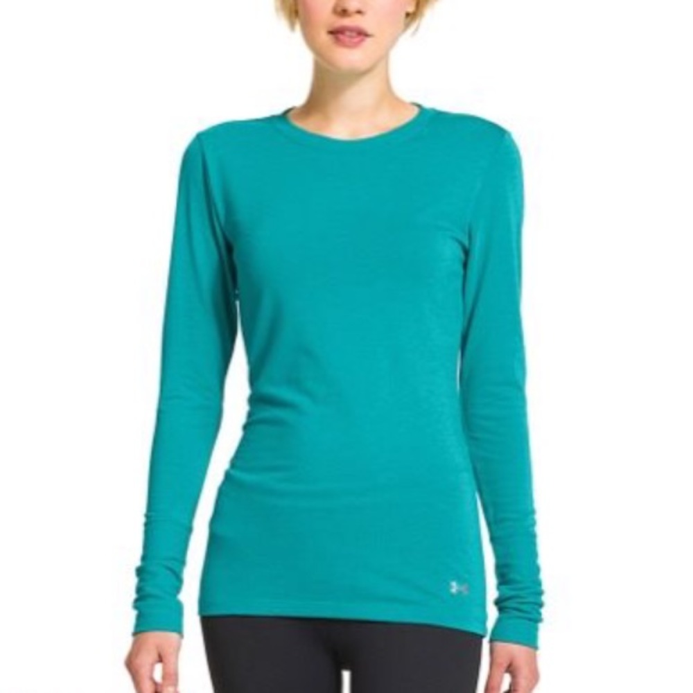 Turquoise under armor cold gear shirt